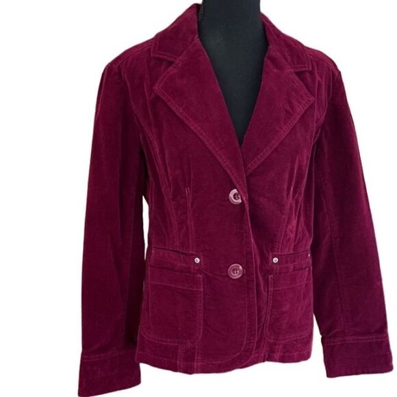 New with tags Chico’s Ricky Lavish Cord jacket , color called Sachet, size 1 - Picture 1 of 6